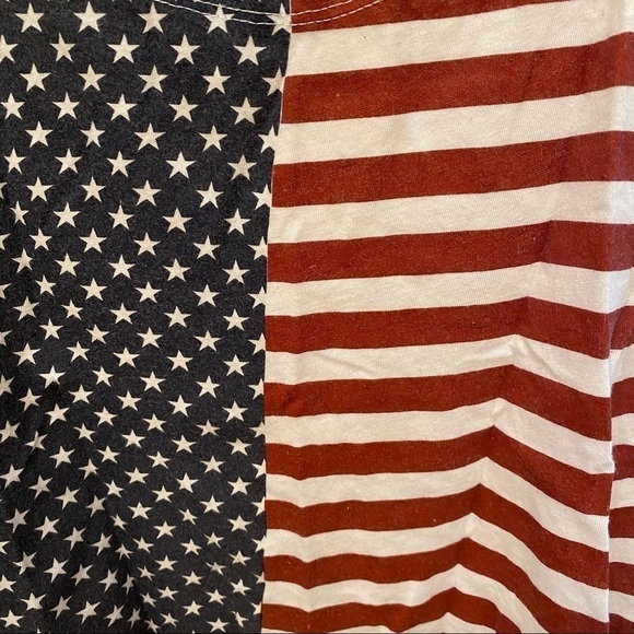 BRANDY MELVILLE Flag July 4th Cropped Tank Top-OS - Picture 3 of 5